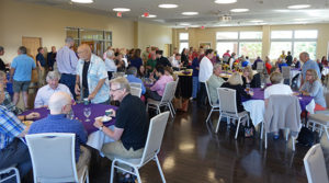 retiree event wide shot