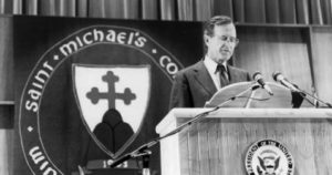 Bush visited campus twice, honored MOVE