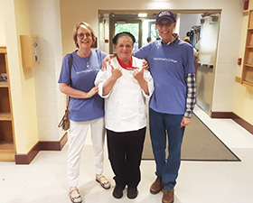 President Lorraine and Bert Sterritt with Rosemary 