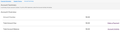 Proxy user account summary