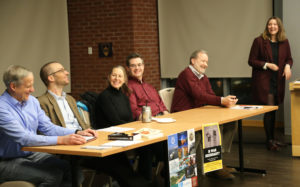 War panelists laughing