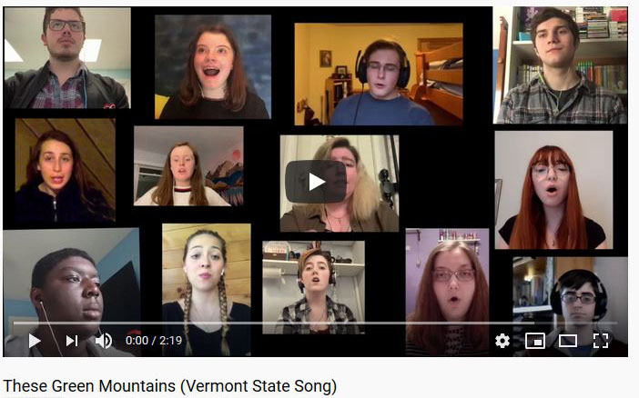 St. Mike’s Chorale does virtual choir video of Vermont state song