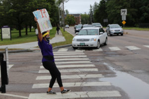 sign girl