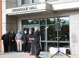 Ceremony dedicates Cronogue Hall in moving tribute