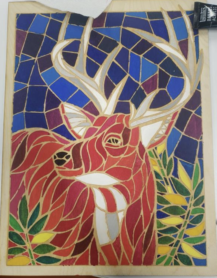 laser-cut wall art
