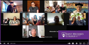 Happy surprise: Study-abroad pair ‘graduates’ via Zoom from Ireland