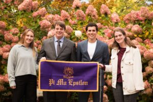 Three new members inducted into math honors society