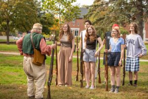 Revolutionary War re-enactors bring history to life on Saint Michael’s campus