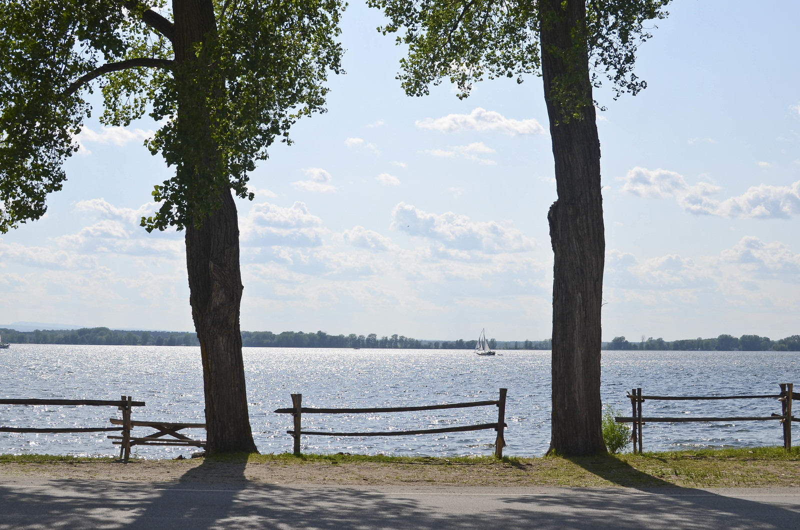 A view from Saint Anne's Shrine on Lake Champlain. 