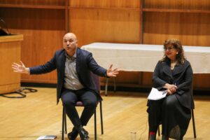 Dartmouth College professors share perspectives on Israel and Palestine during Saint Michael’s lecture