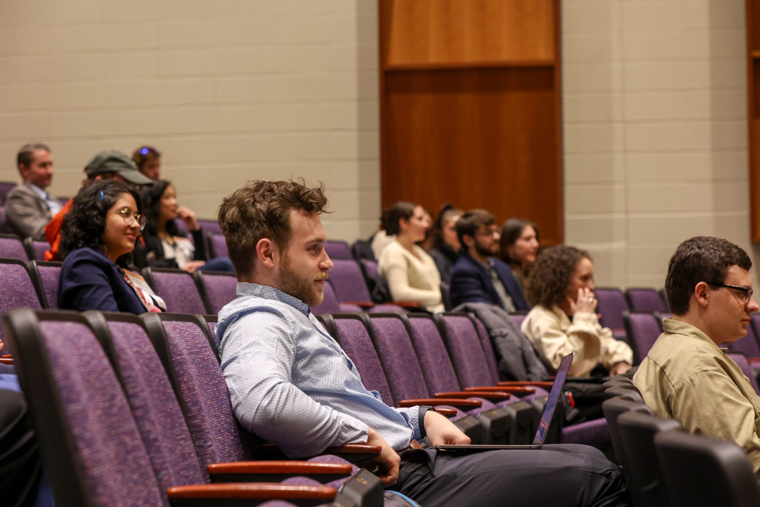 Students look on with rapt attention.