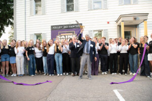 Saint Michael’s College celebrates grand opening of Kelley Ski Center with ribbon cutting