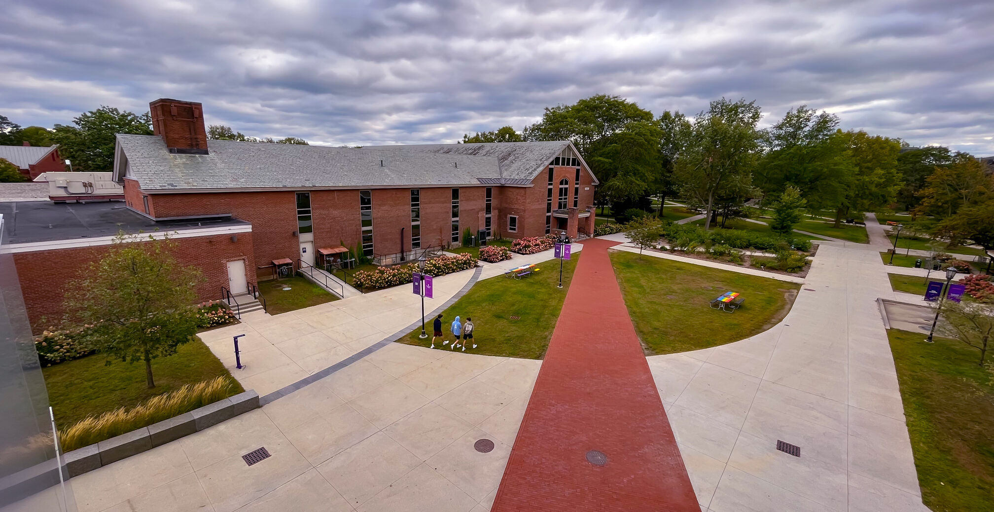 aerial shot of the quad between alliot and dion