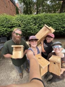 Building Birdhouses with the Summer Stewards – George shares his Expertise!