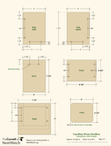 Wooden birdhouse blueprints page 2