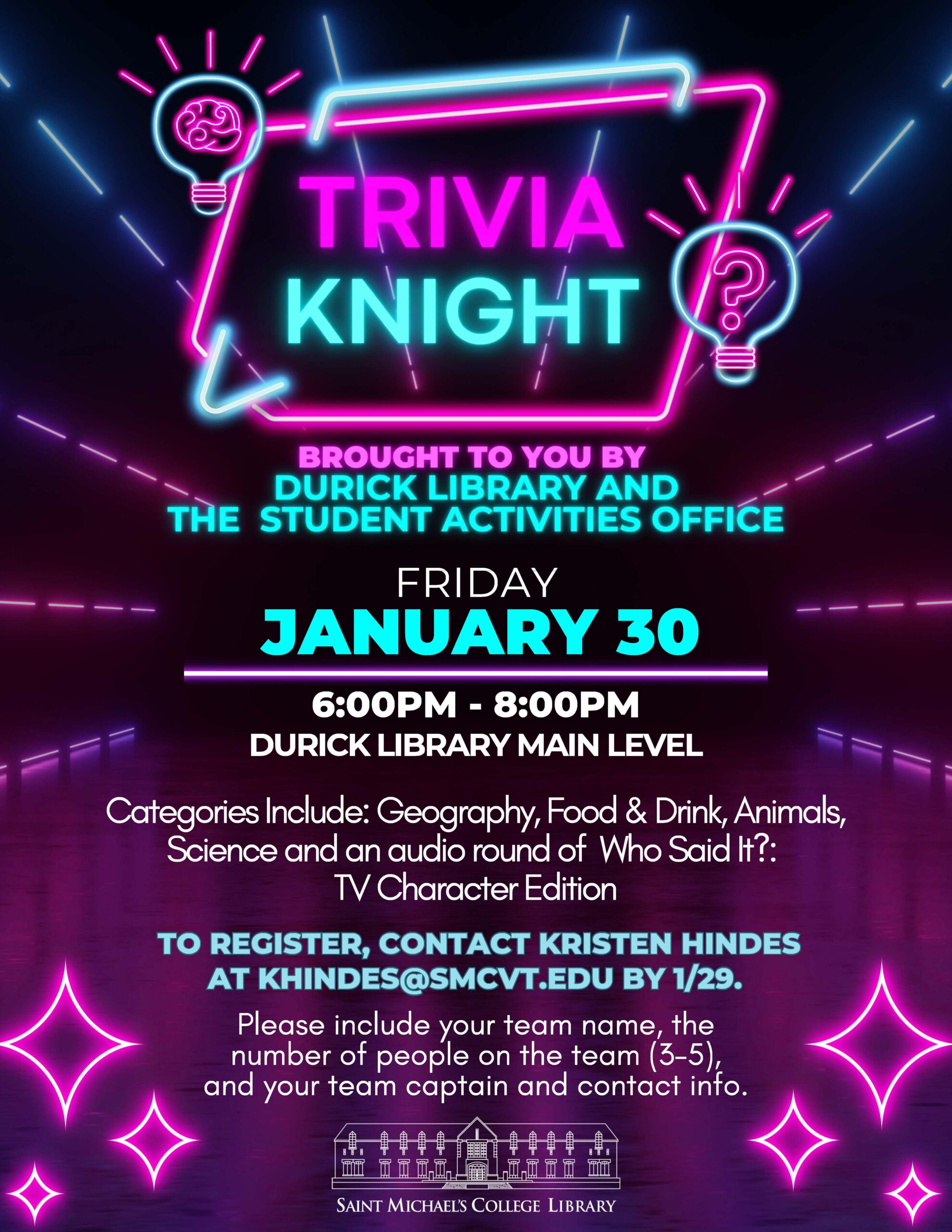 Trivia Knight event poster