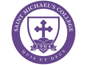 President's Seal for Saint Michael's College with College motto: Quis ut Deus