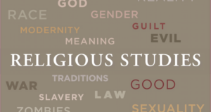 Associated word display based on the academic study of religion in Religious Studies