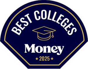 Badge for Best Colleges, Money, 2025