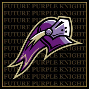 Saint Michael's College Graduation Cap topper, black with knighthead