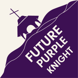 Future purple knight graduation cap topper