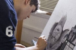Painting against the status quo: St. Mike’s student sheds light on historical inequalities in oil portraits through summer art research