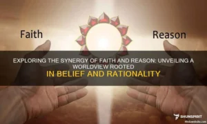 Graphic on the relationship of faith and reason: "Exploring the synergy of faith and reason: unveiling a worldview rooted in belief and rationality"